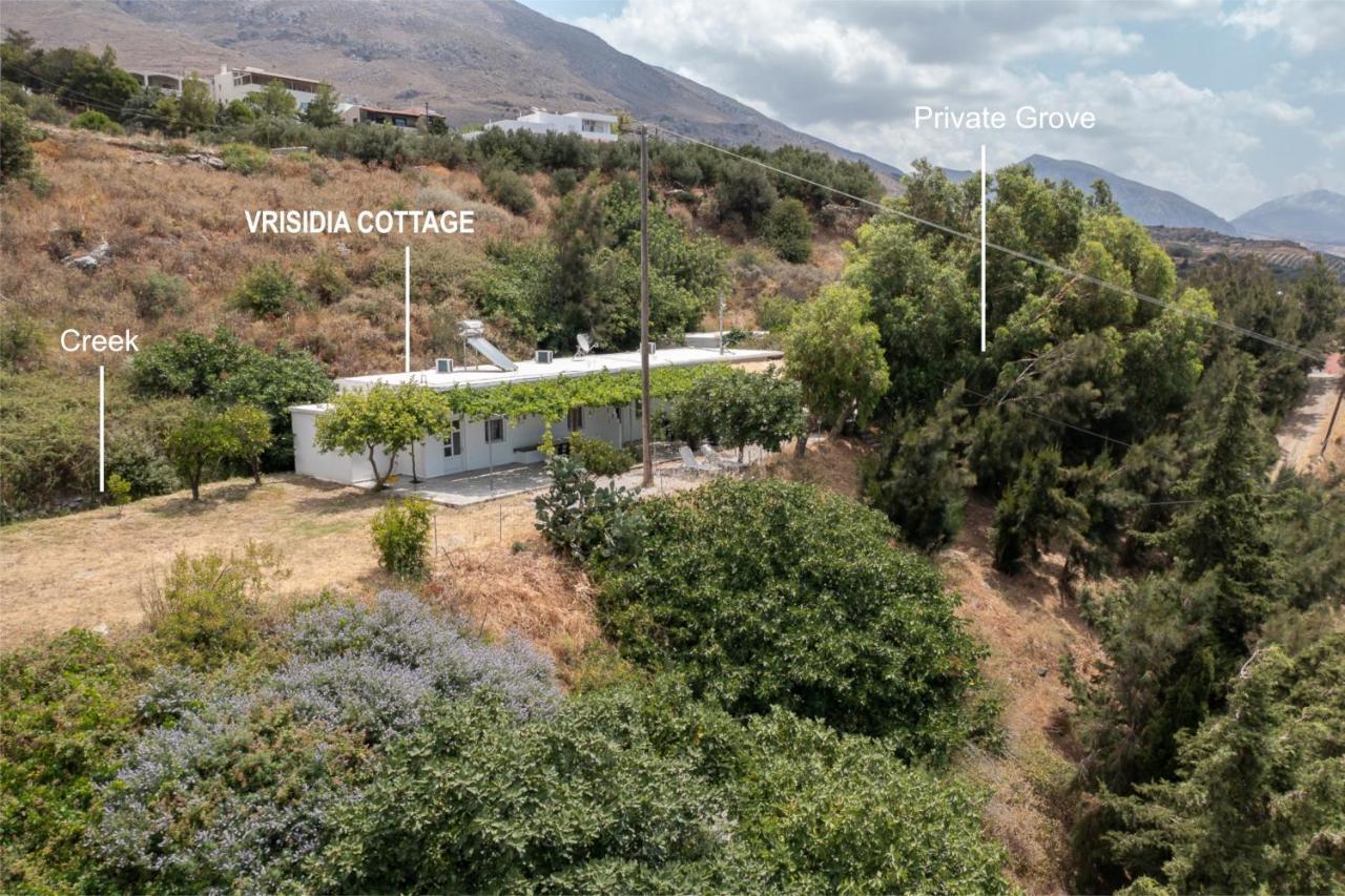 Vrisidia Cottage - Nature, Seaview & Relax Плакиас Екстериор снимка